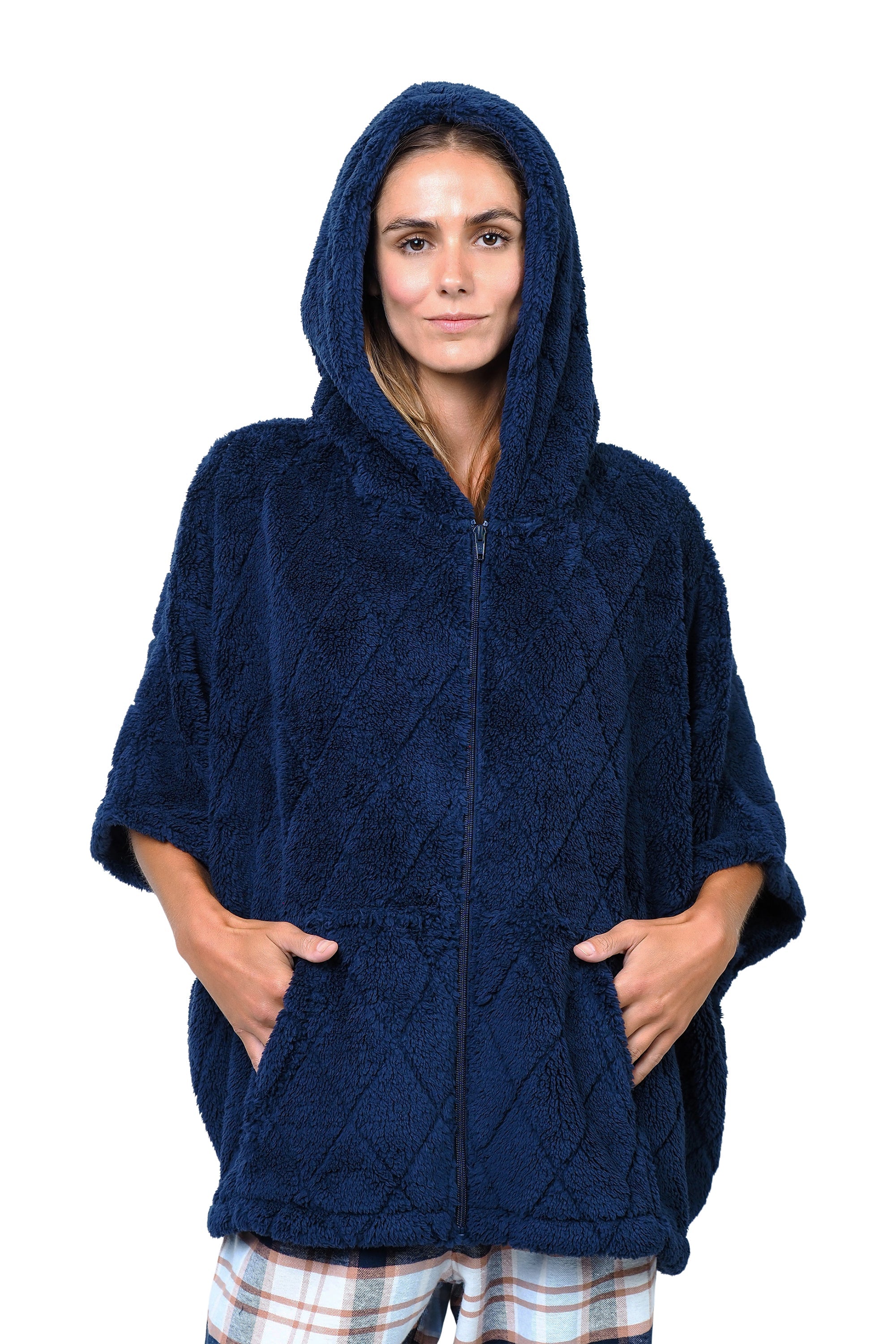 Navy Blazer Hooded Jacket